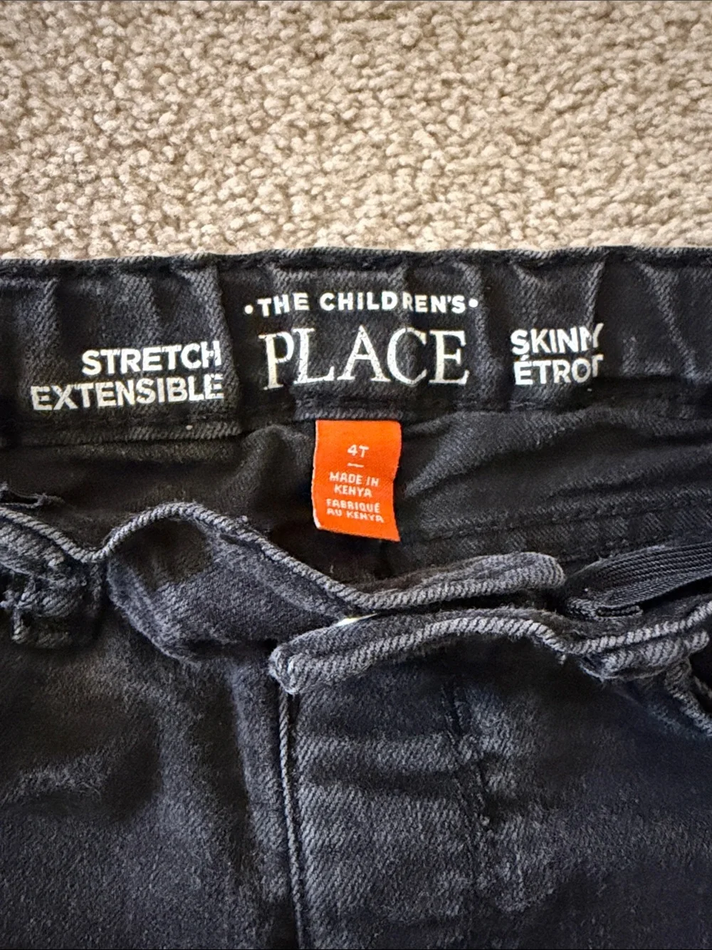 The Children's Place Black Skinny Jeans for Kids